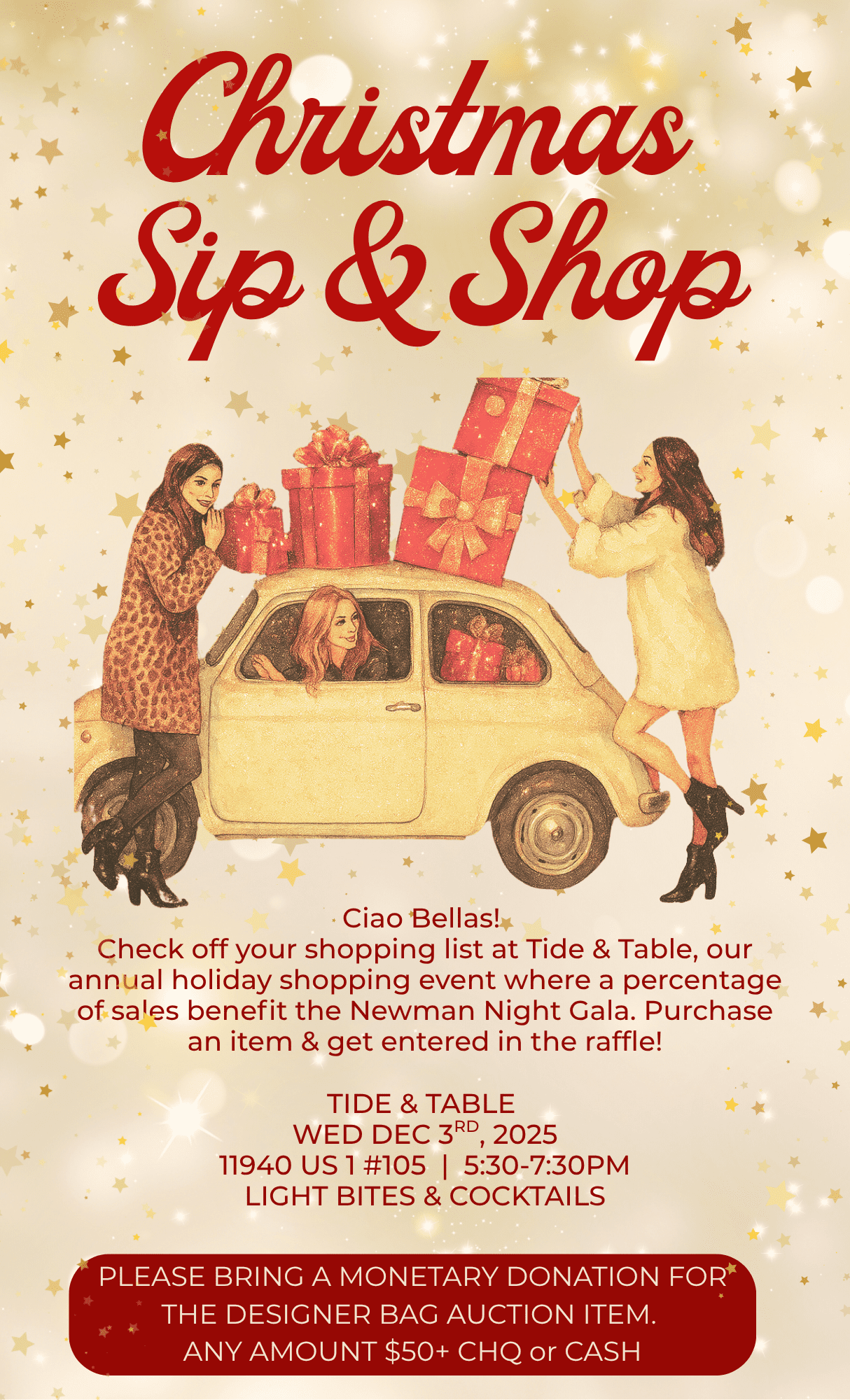 Christmas Sip and Shop