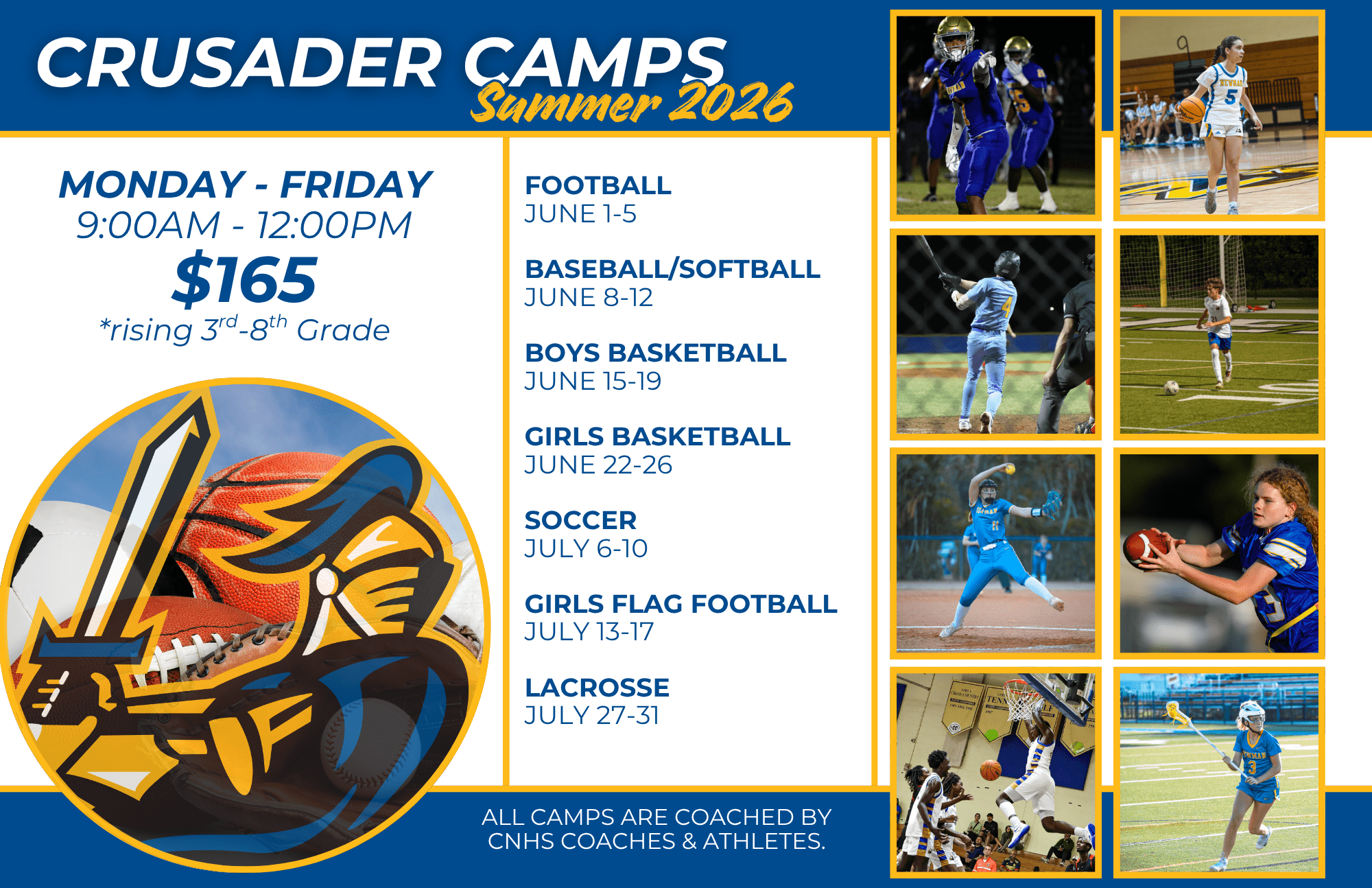 Crusader Summer Camps 2026