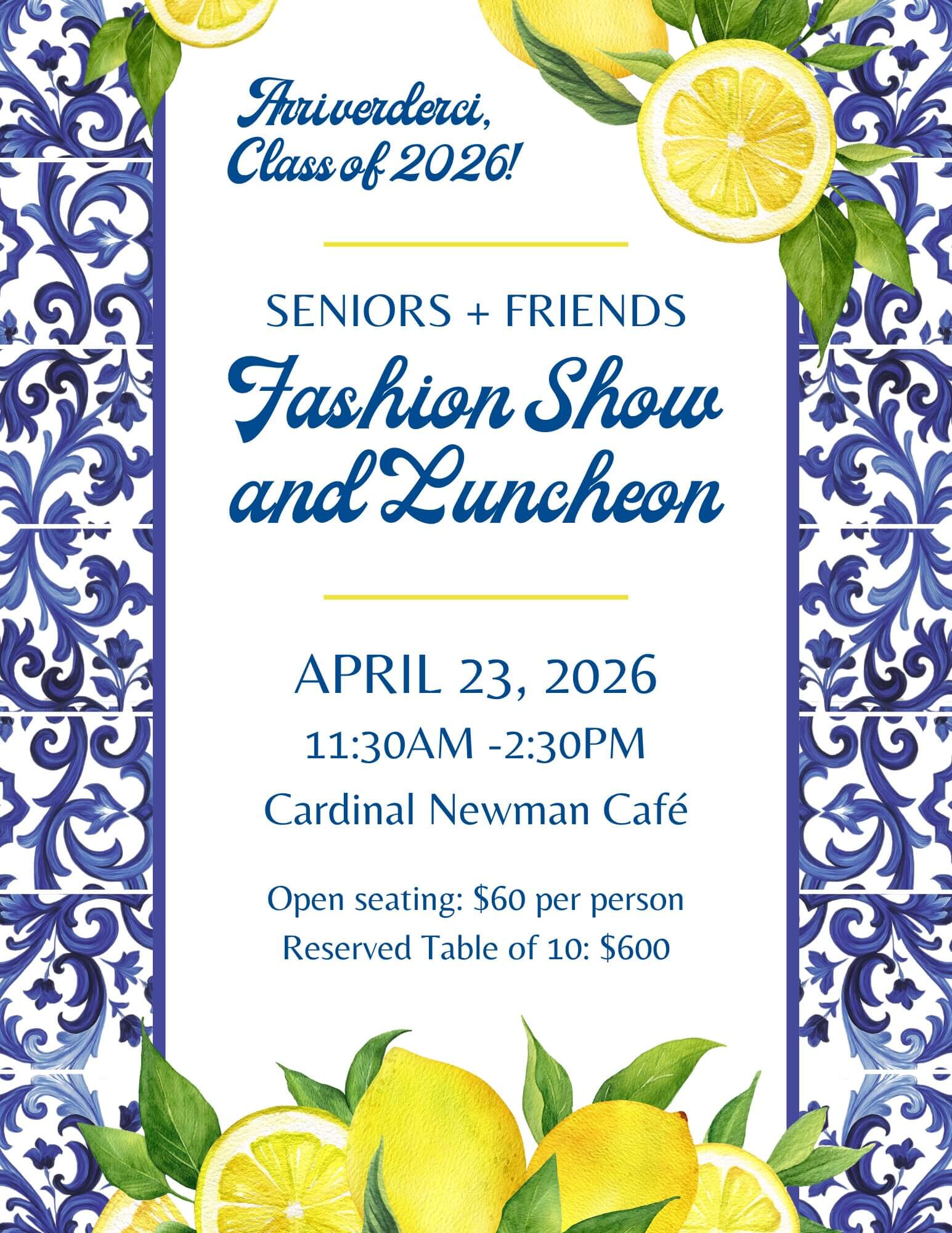 Fashion show flyer 2026