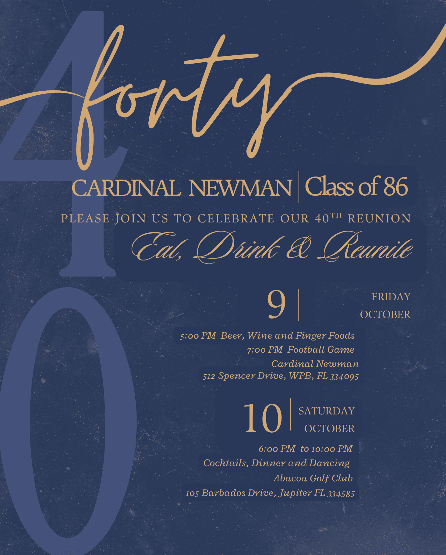 Alumni Reunion save the date