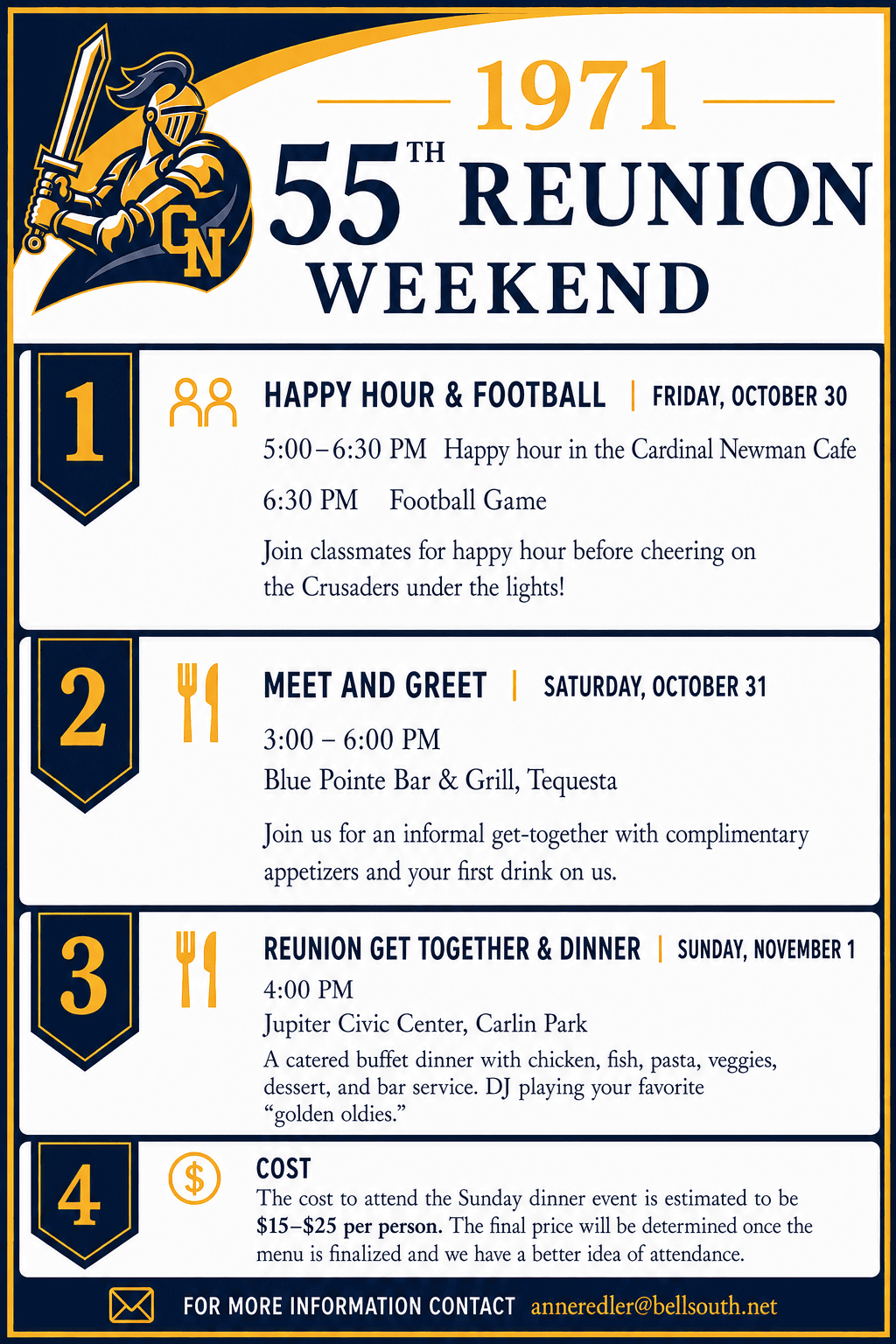 1971 55th Reunion Weekend